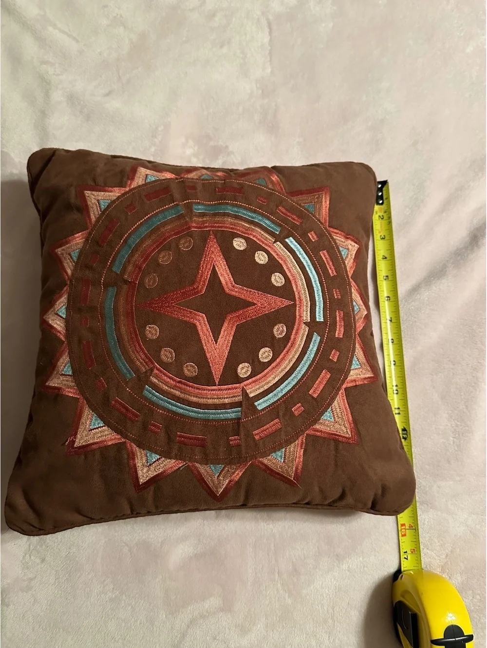 Southwestern Western-style embroidered accent pillows